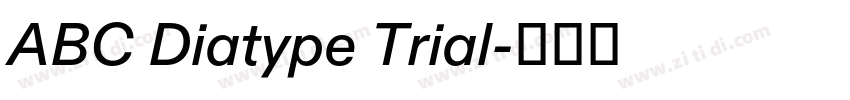 ABC Diatype Trial字体转换